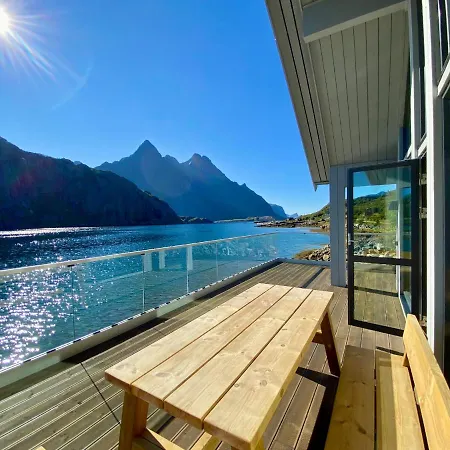 شاليه Beachfront Paradise Lofoten