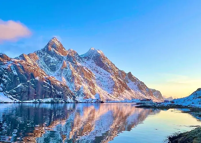 Beachfront Paradise Lofoten Chalé Bostad