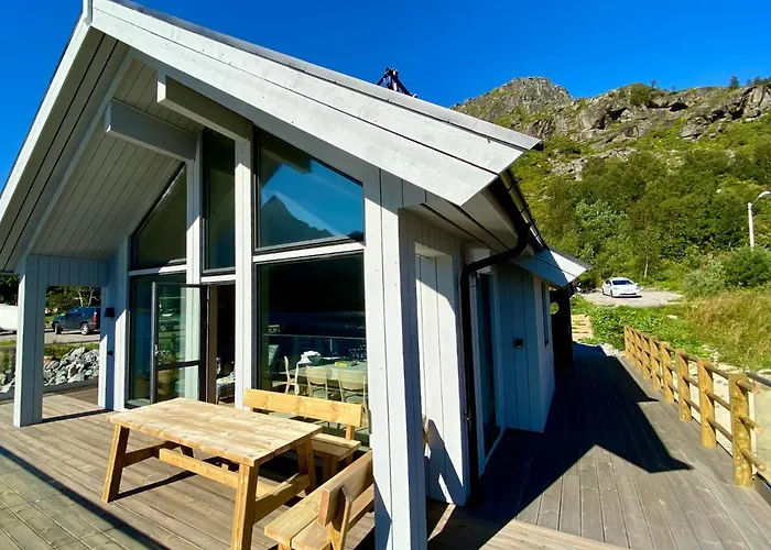 Beachfront Paradise Lofoten Chalé *