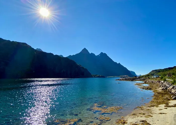 Beachfront Paradise Lofoten Chalé Bostad